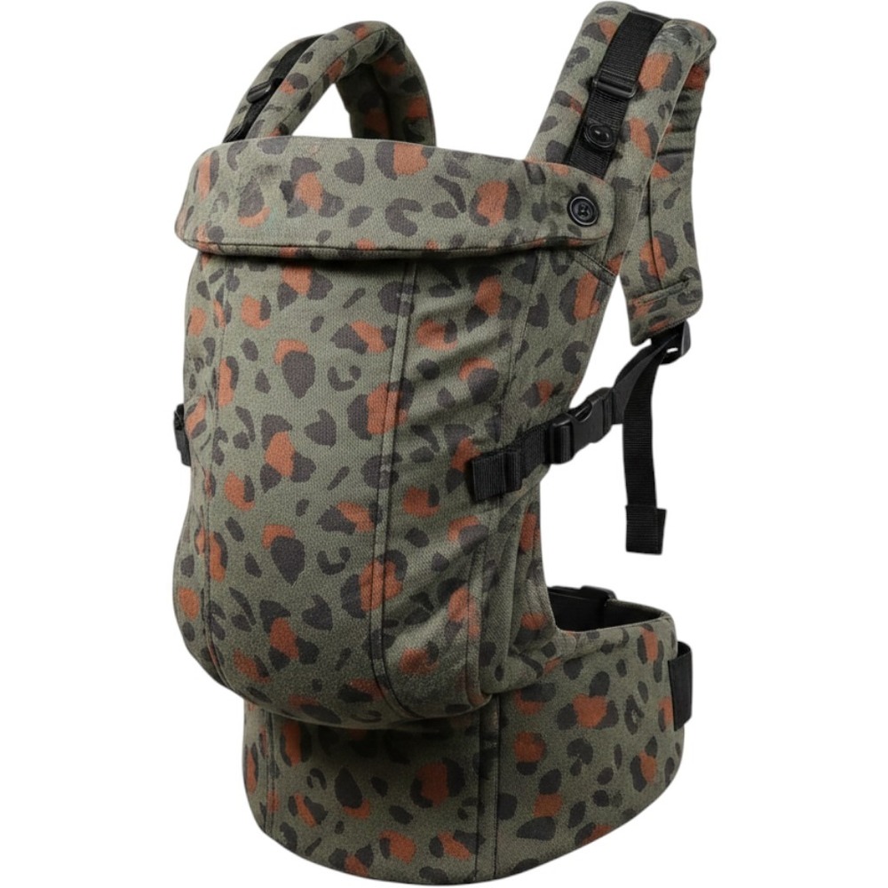 Tula Signature Explore Carrier Olive Leopard Print Adjustable Cotton